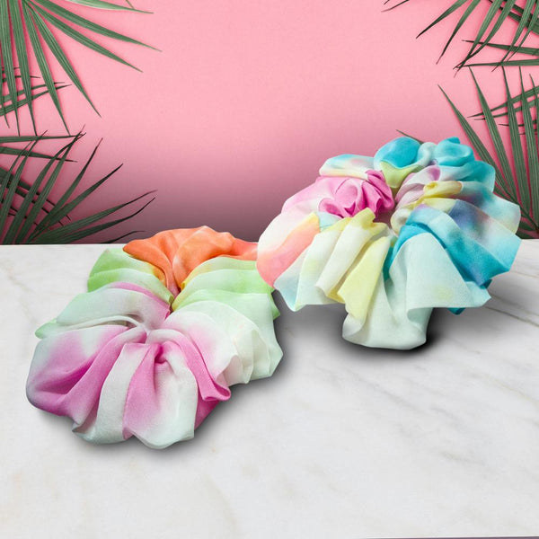Tie-Dye Scrunchies Set - Set of 2