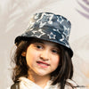 Kids Denim Print Bucket Hat