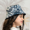 Kids Denim Print Bucket Hat