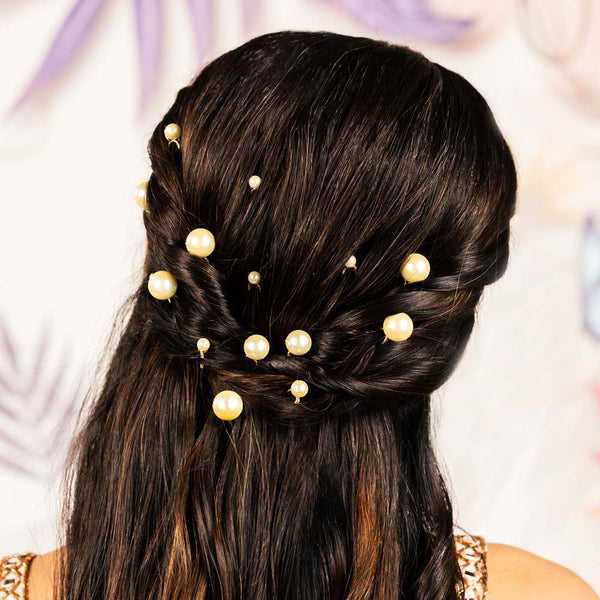 Set of 12 Pearl Embellished Pins