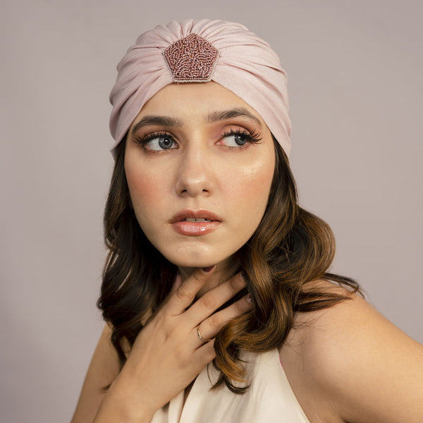 Shimmer & Glitter Turban - Pink