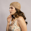 Shimmer & Glitter Turban - Brown