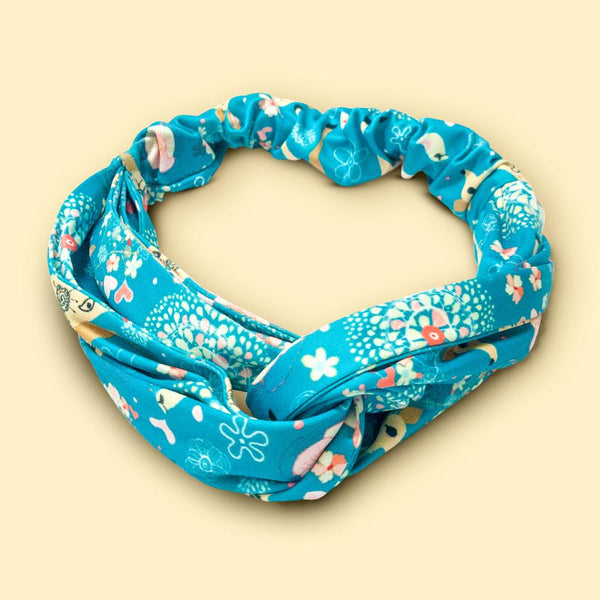 Blue Deer Printed Turban