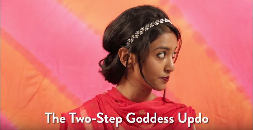 The Two-Step Goddess Updo