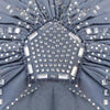 Blue Turban - Silver Crystals