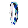 Embellished Evil Eye Puff Hair Band - Blue