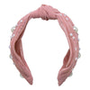 Baby pink pearl hairband