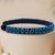 Bead Embroidered Sleek Blue -Headband