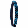 Bead Embroidered Sleek Blue -Headband