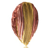 Pleated Knotted Headband-Pink & Gold