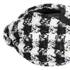Black & White Tweed Knotted Hair Band