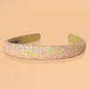 Glitter Puff Hair Band - Yellow