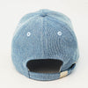 "I Am Drama" Embroidered Denim Baseball Cap - Light Blue