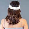 Wide-brimmed ribbed visor with breathable comfort and sun protection 