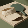 Summer visor in soft ribbed knit - perfect for sporty days, vacations, and casual city styling