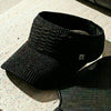 Ribbed textured visor - soft knit sun cap for elevated summer styling