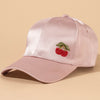 Cherry Motif Baseball Cap - Pink