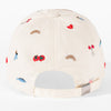 Bonbon Embroidered Baseball Cap - White