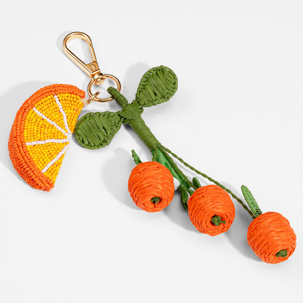 EmbellishedOrange Bag Charm