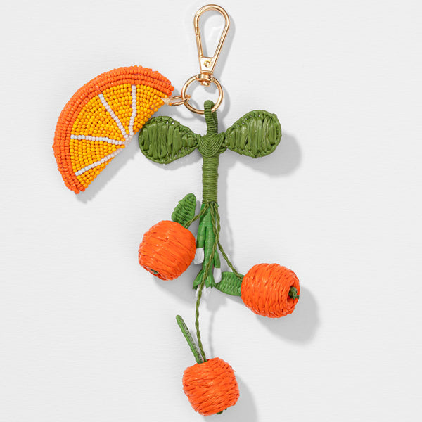 EmbellishedOrange Bag Charm