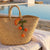 EmbellishedOrange Bag Charm