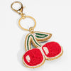 Embellished Cherry Bag Charm - Red