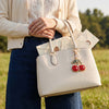 Embellished Cherry Bag Charm - Red