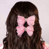 Sparkling Pink Hair Bow Alligator Clip - Set of 2
