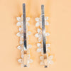 Snowflake Hair Pins - Set of 2 - White & Blue