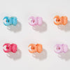 Flower Hair Claw Clips with Free Pouch - Set of 6 - Multi