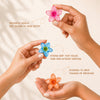 Flower Hair Claw Clips with Free Pouch - Set of 6 - Multi