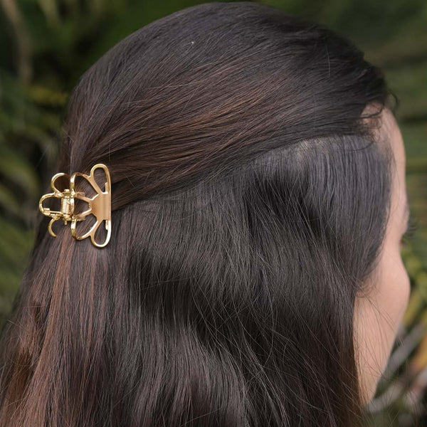 Amara Mini Claw Clips - Set of 2 - Gold