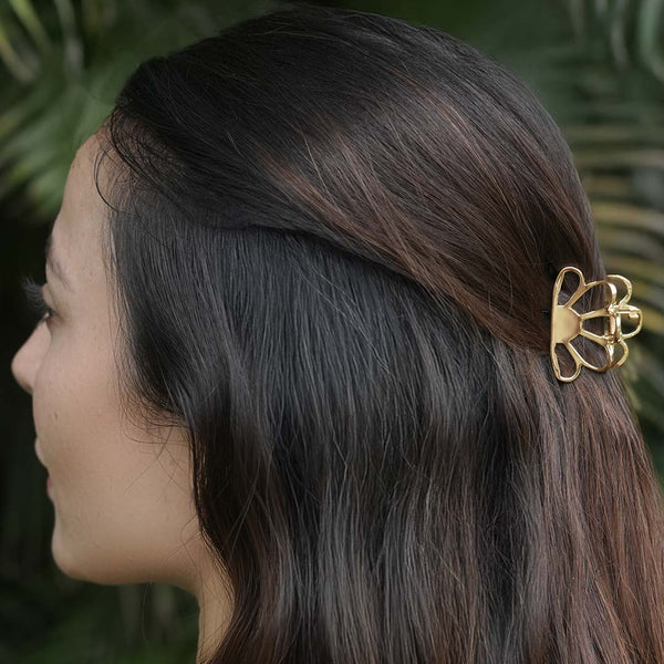 Amara Mini Claw Clips - Set of 2 - Gold