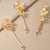 Iris Hair Pins - Set of 3 - Gold