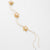 Gold Plated Flower Hair Braid with Pearls
