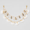 Shell & Pearl Hair Chain - White