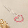 Crystal Heart U Pin - Pink
