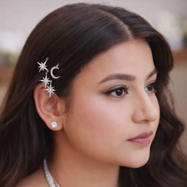 Celestia Golden Star & Moon Hair Pins - Set of 8