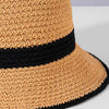 Crochet Bucket Hat - Tan & Black