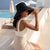 Oversized Embellished Beach Floppy Hat - Black