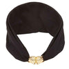 Twin Tiger Turban Band-Black