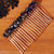 Blue Metallic Stones Comb
