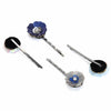 Mystic Blue Floral Pins- Set of 4