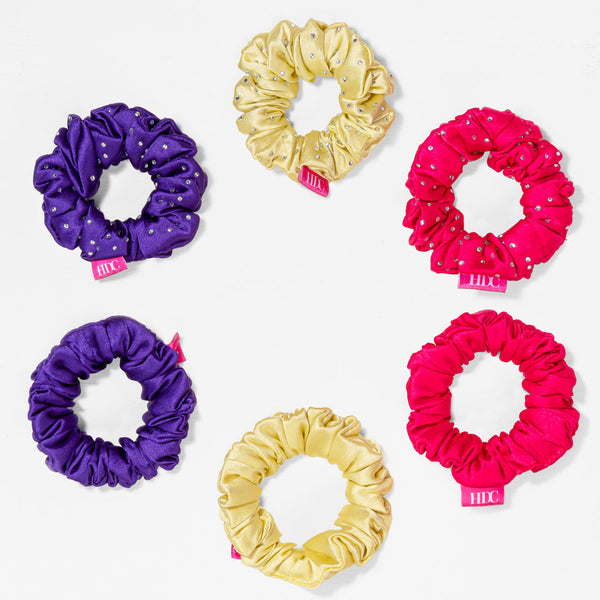 Barbie Satin Scrunchies - Set of 6 - Shades of Retro