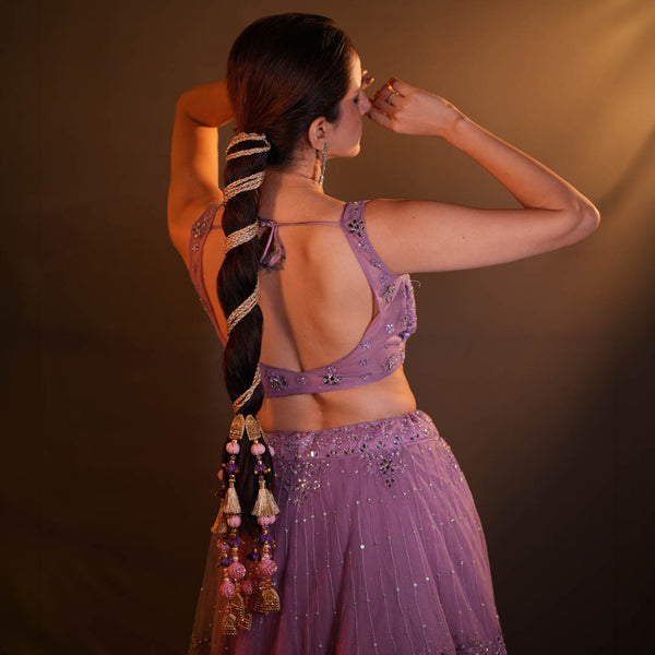 Decorative multicolour parandi designed to add volume, texture and charm to braids