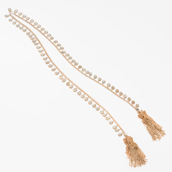 Mirror Parandi with Tassel - Gold