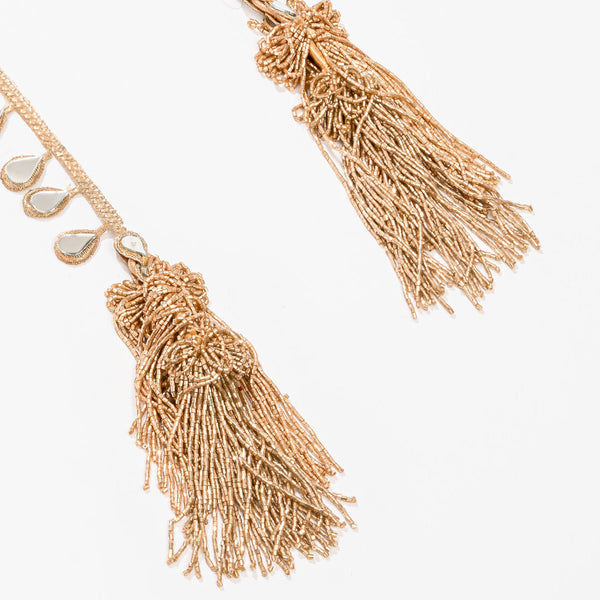 Mirror Parandi with Tassel - Gold