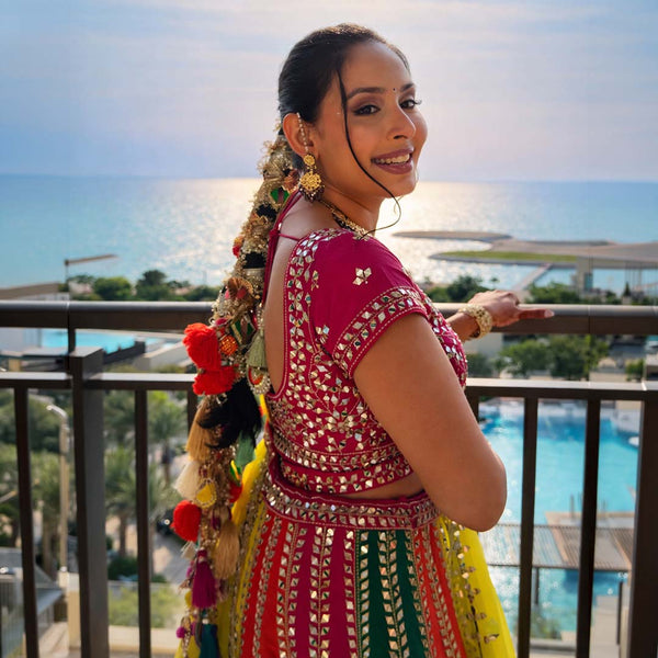 Myra Colourful Tassels Parandi with Ghungroo