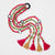 Utsav Mirror Boho Hair Tassels Parandi - Pink & Green