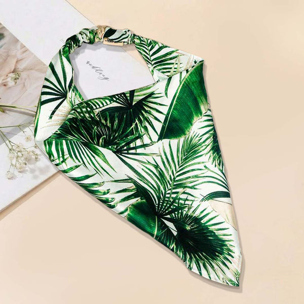 Tropical Headscarf Headband with elastic